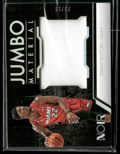 2022-23 Panini Noir Jimmy Butler #JMB Jumbo Material Game Used Jersey Relic /99