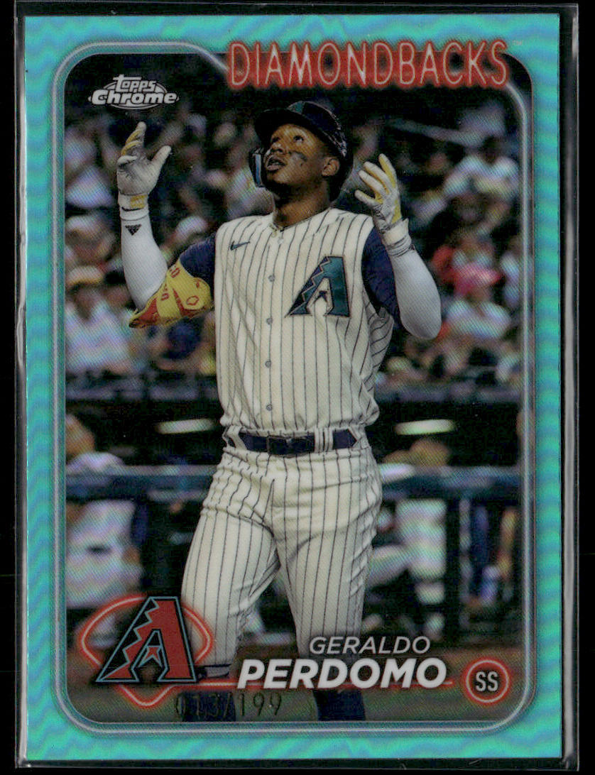 2024 Topps Chrome Geraldo Perdomo #288 Aqua Refractor /199