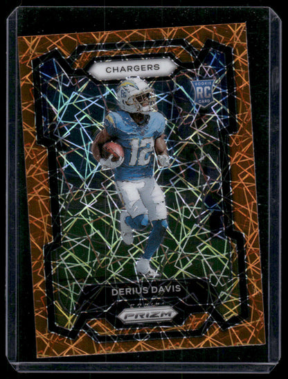 2023 Panini Prizm Derius Davis #351 Orange Velocity