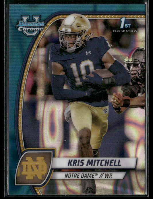 2024 Bowman Chrome University Kris Mitchell #117 Teal Lava