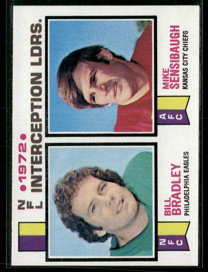 1973 Topps Mike Sensibaugh Bill Bradley #5 Interception Leaders