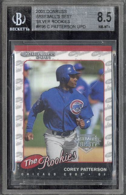 2001 Donruss Corey Patterson UPD #R96 Baseball's Best Silver Rookies BGS 8.5