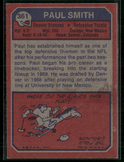 1973 Topps Paul Smith #361