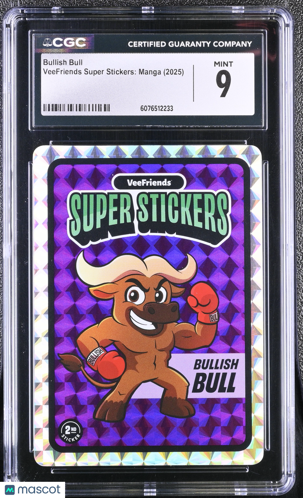 2025 Veefriends Super Stickers: Manga Bullish Bull CGC 9