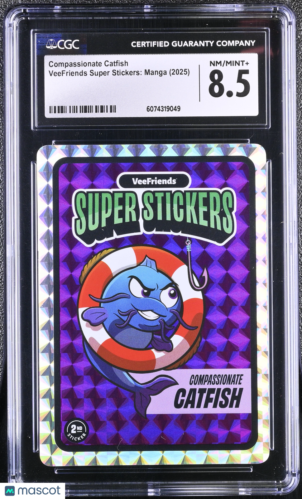 2025 Veefriends Super Stickers Manga Series Compassionate Catfish CGC 8.5