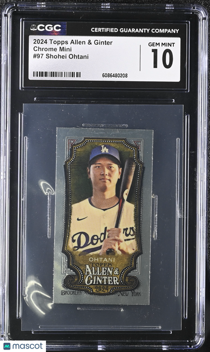 2024 Topps Allen & Ginter Shohei Ohtani #97 Chrome Mini CGC 10