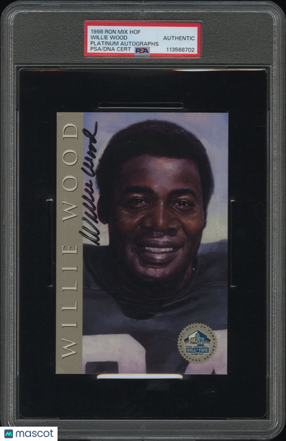 1998 Ron MIX Hof Platinum Willie Wood Auto 450/2500 PSA Authentic