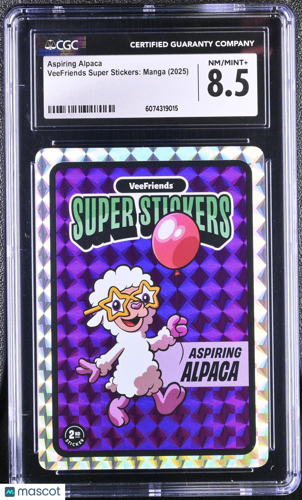 2025 VeeFriends Super Stickers Manga Series Aspiring Alpaca CGC 8.5