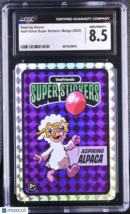 2025 VeeFriends Super Stickers Manga Series Aspiring Alpaca CGC 8.5