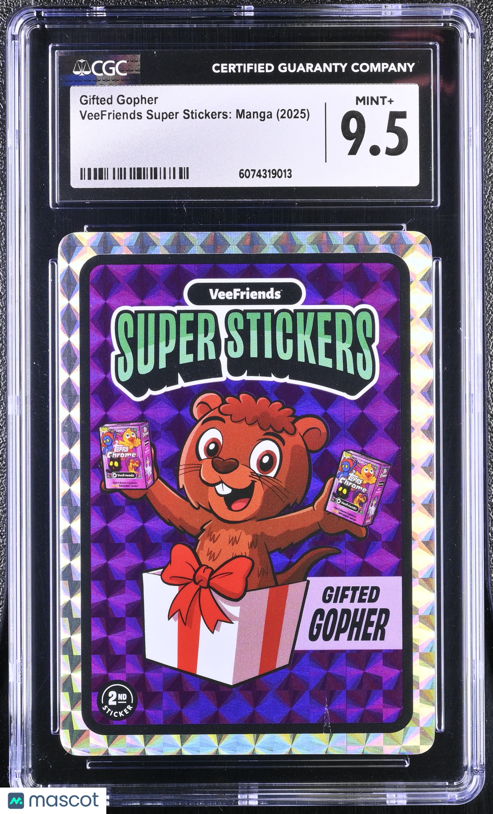 2025 VeeFriends Super Stickers Manga Series Gifted Gopher CGC 9.5
