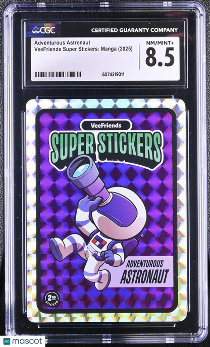 2025 VeeFriends Super Stickers Manga Series Adventurous Astronaut CGC 8.5