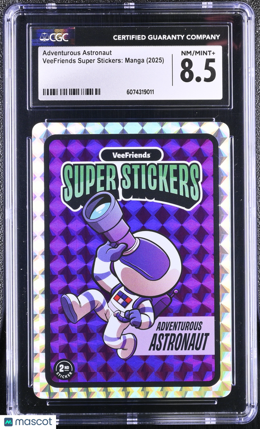 2025 VeeFriends Super Stickers Manga Series Adventurous Astronaut CGC 8.5