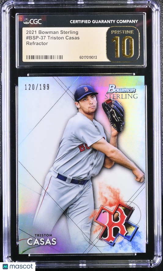 2021 Bowman Sterling Triston Casas #BSP-37 Refractor CGC 10