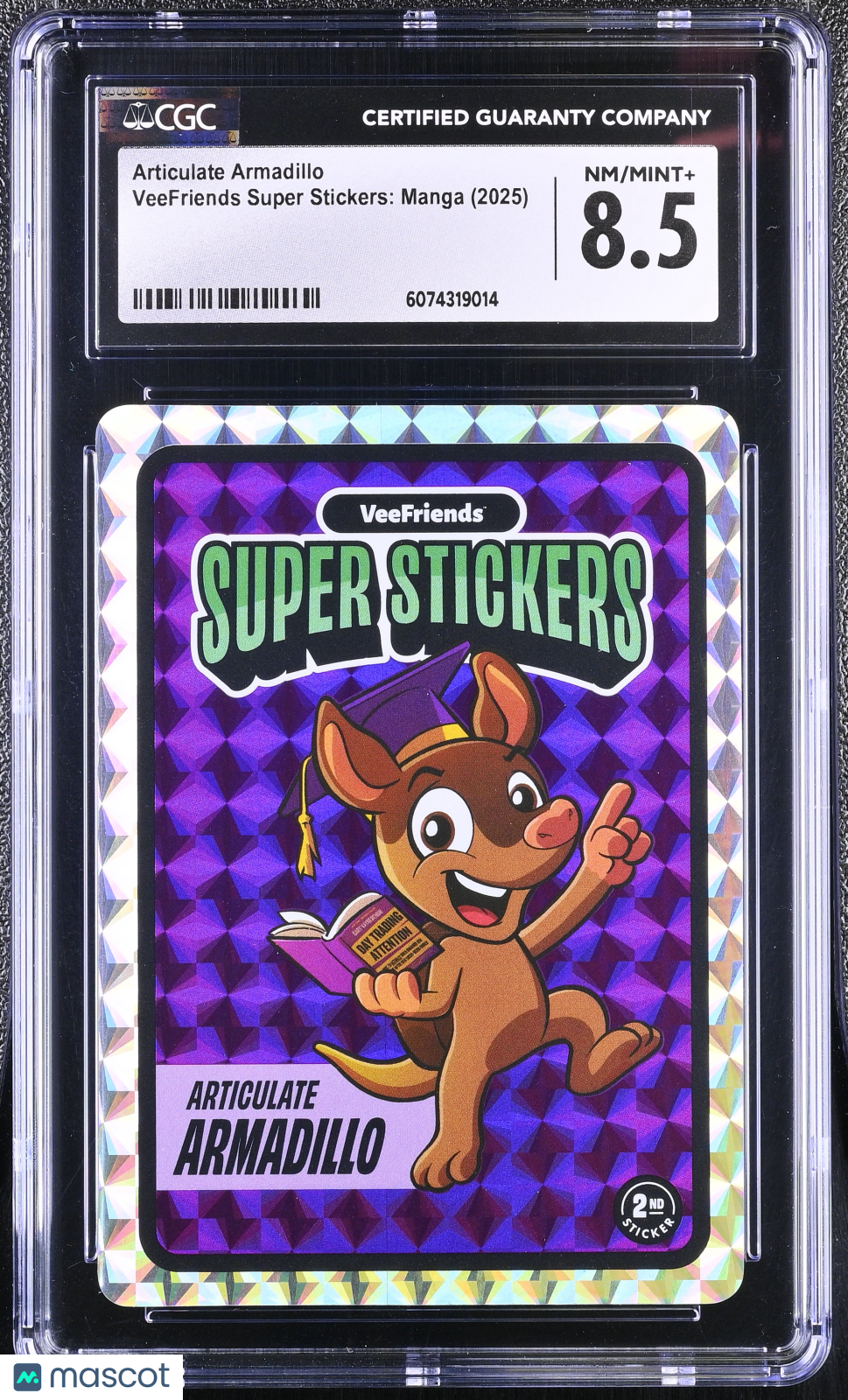 2025 VeeFriends Super Stickers Manga Series Articulate Armadillo CGC 8.5