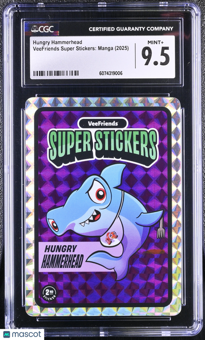 2025 VeeFriends Super Stickers Manga Series Hungry Hammerhead CGC 9.5