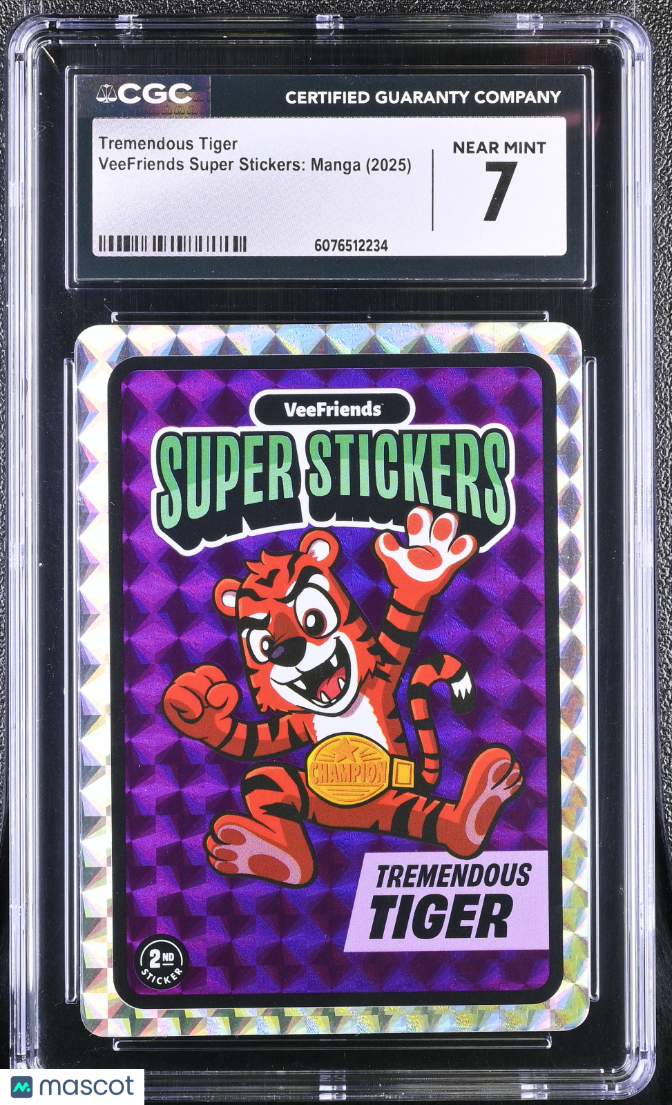 2025 Veefriends Super Stickers: Manga Tremendous Tiger CGC 7