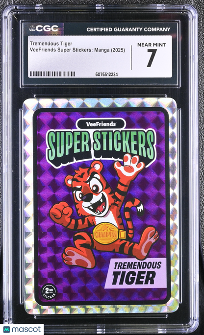 2025 Veefriends Super Stickers: Manga Tremendous Tiger CGC 7