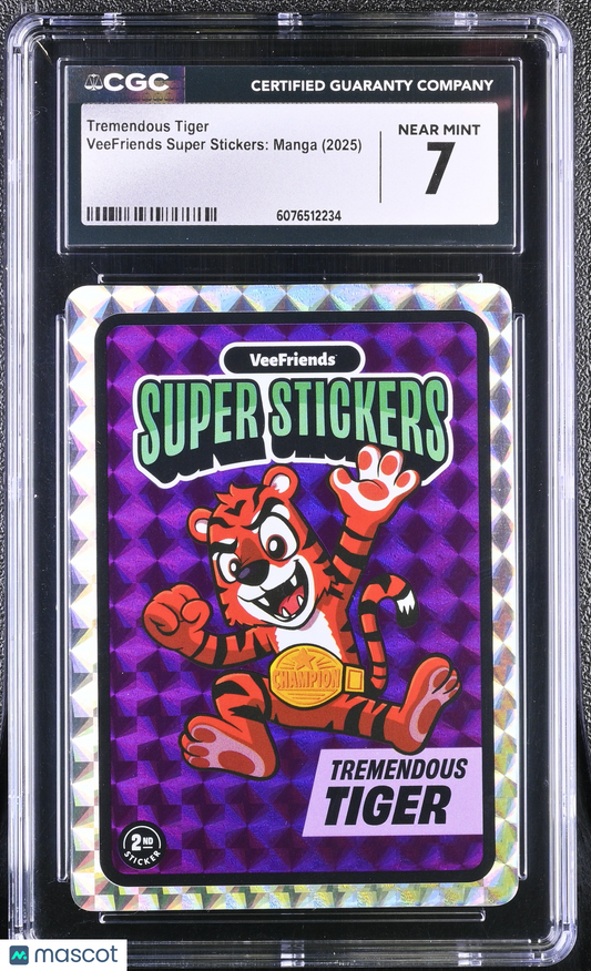 2025 Veefriends Super Stickers: Manga Tremendous Tiger CGC 7