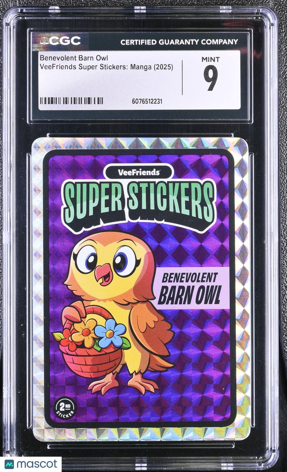 2025 Veefriends Super Stickers: Manga Benevolent Barn Owl CGC 9