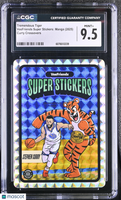 2025 Veefriends Super Stickers: Manga Tremendous Tiger Curry Crossovers CGC 9.5