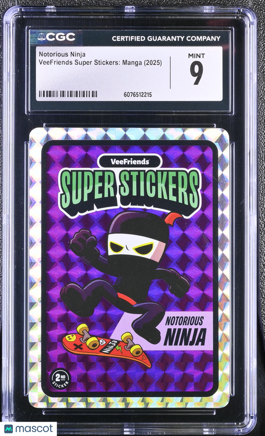 2025 Veefriends Super Stickers: Manga Notorious Ninja CGC 9