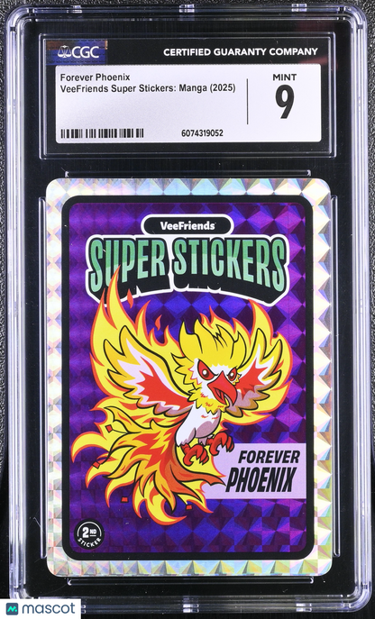 2025 VeeFriends Super Stickers Manga Series Forever Phoenix CGC 9