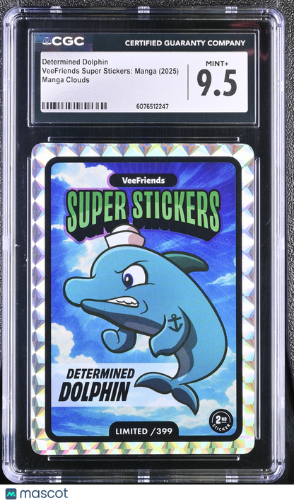 2025 Veefriends Super Stickers: Manga Determined Dolphin Clouds /399 CGC 9.5
