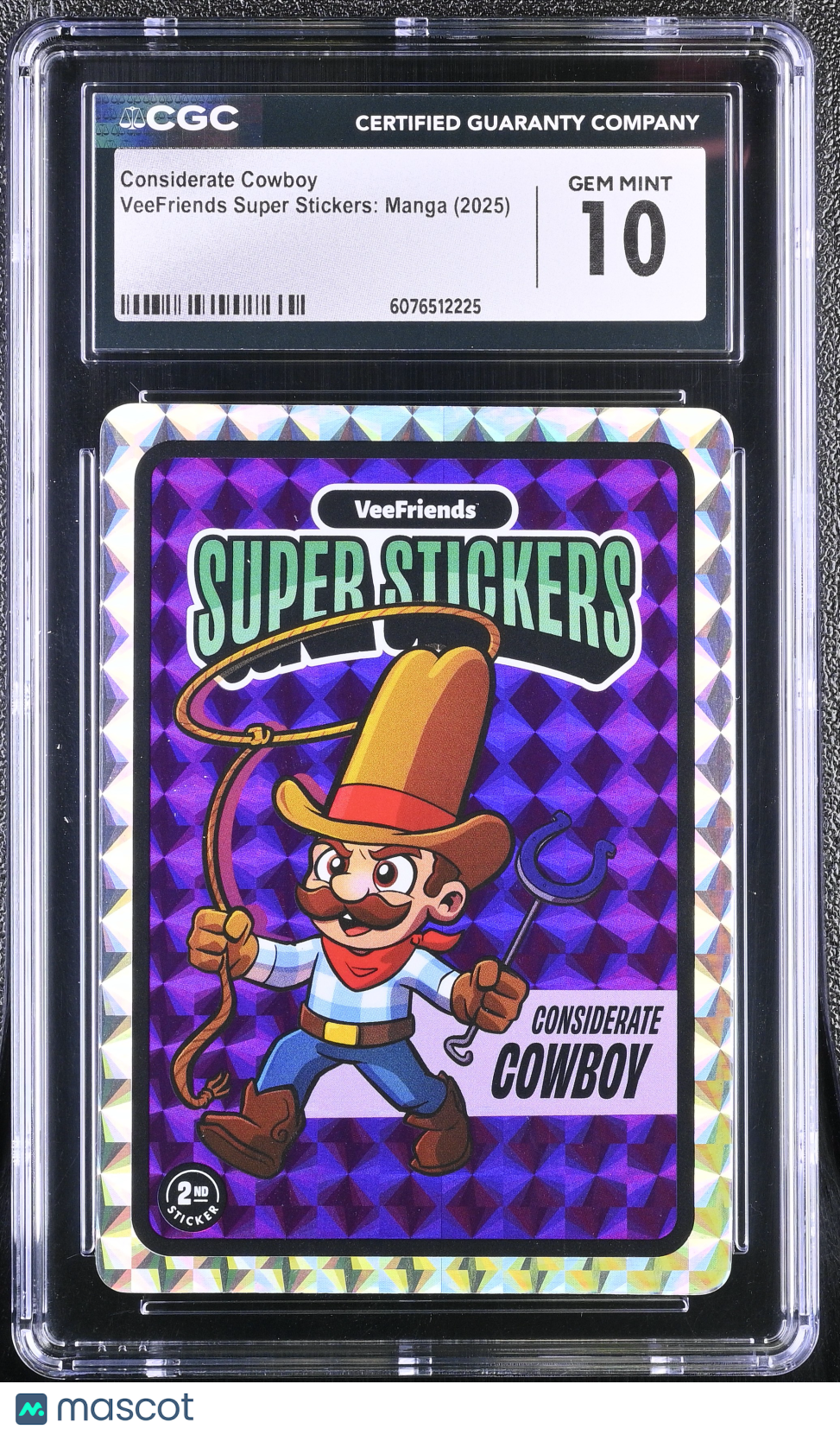 2025 Veefriends Super Stickers: Manga Considerate Cowboy CGC 10