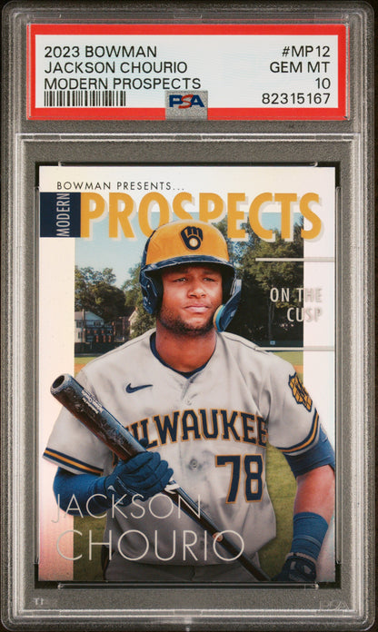 2023 Bowman Modern Prospects Jackson Chourio #MP12 Modern Prospects PSA 10