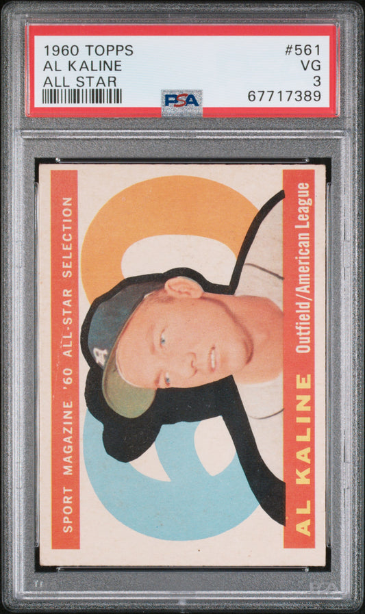 1960 Topps Al Kaline #561 All Star PSA 3