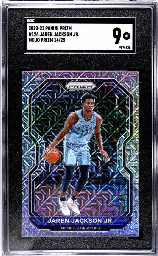 2020 Panini Prizm Jaren Jackson JR. #126 Mojo /25 SGC 9