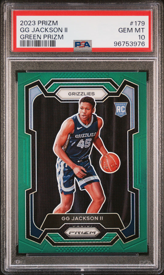 2023 Panini Prizm GG Jackson II #179 Green PSA 10