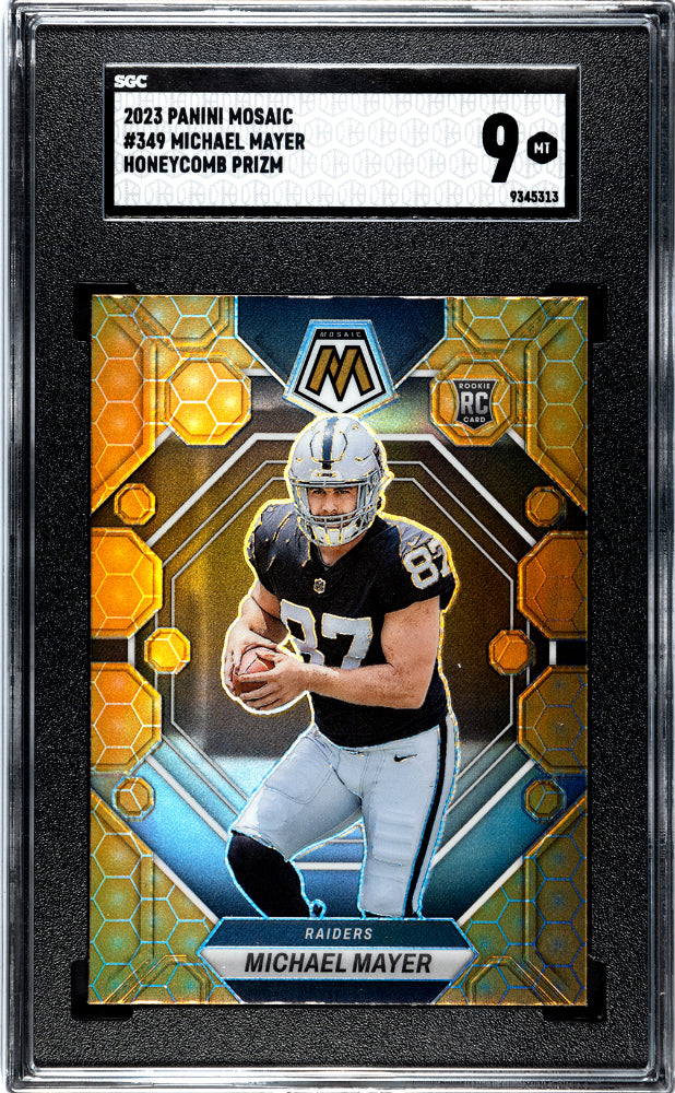 2023 Panini Mosaic Michael Mayer #349 Honeycomb Prizm SGC 9