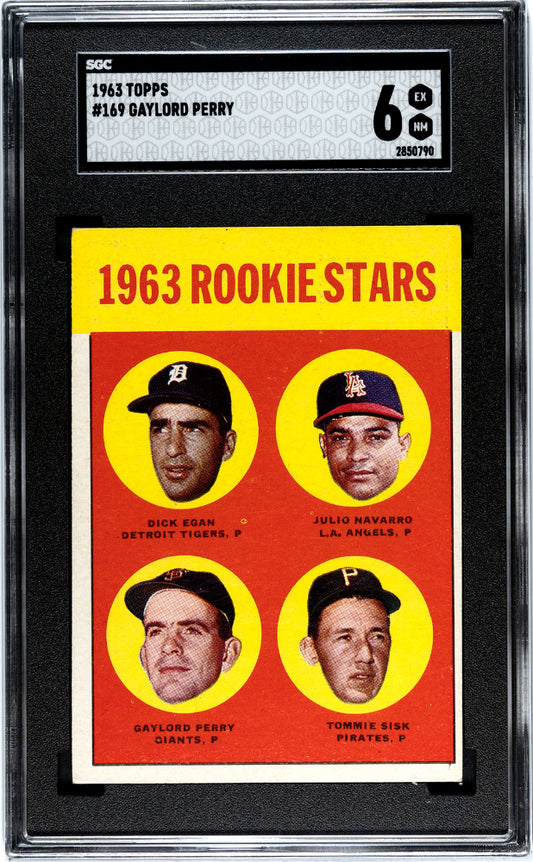 1963 Topps Gaylord Perry #169 SGC 6