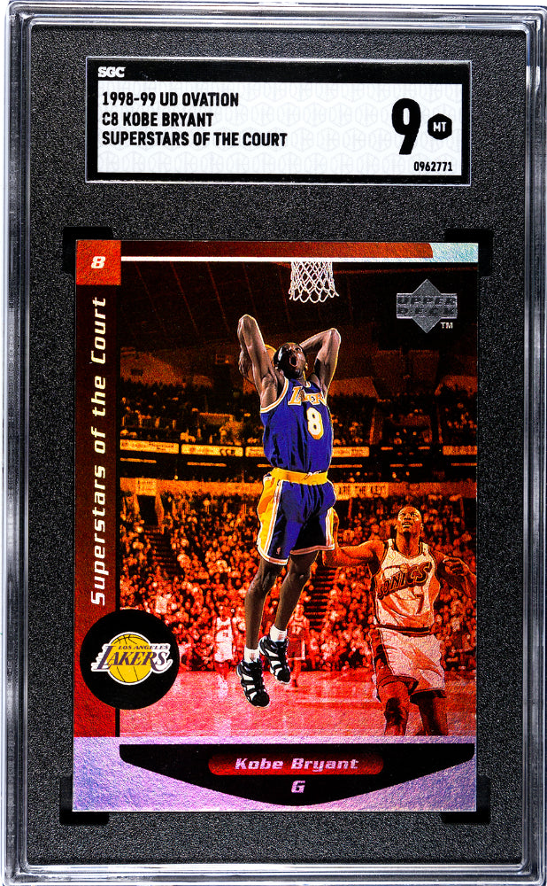 1998-99 Upper Deck Ovation Kobe Bryant #C8 Superstars Of The Court SGC 9