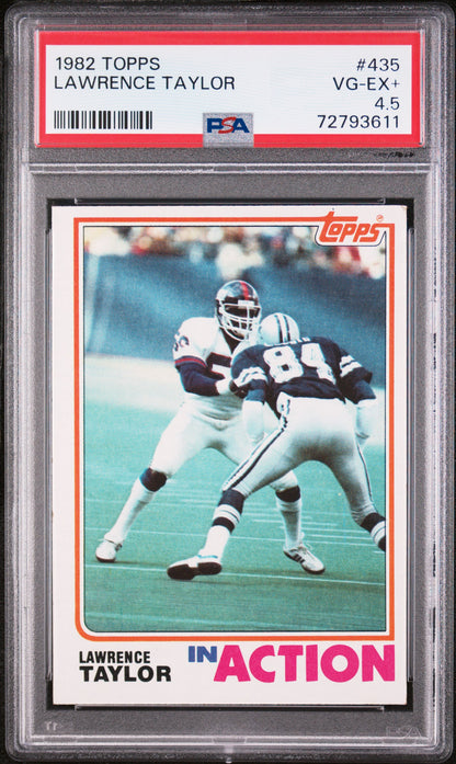 1982 Topps Lawrence Taylor #435 PSA 4.5