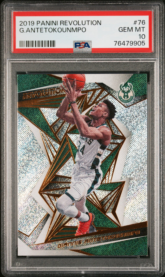 2019 Panini Revolution G. Antetokounmpo #76 PSA 10