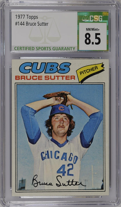 1977 Topps Bruce Sutter #144 Rookie CGC 8.5