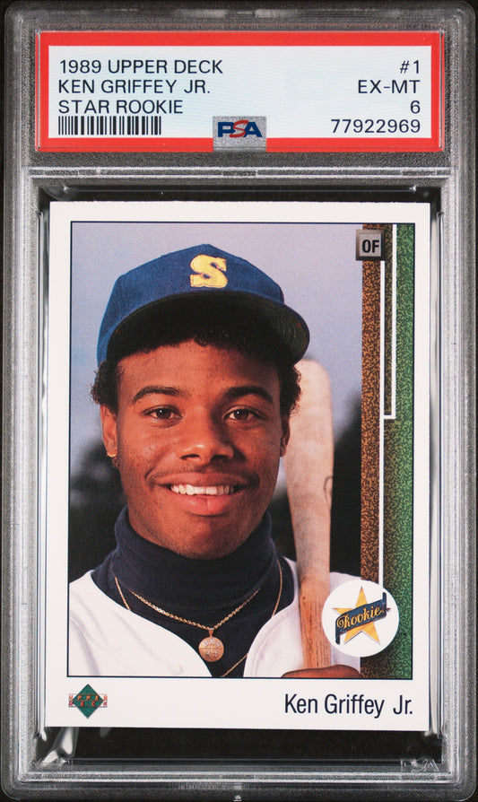 1989 Upper Deck Ken Griffey JR. #1 Star Rookie PSA 6