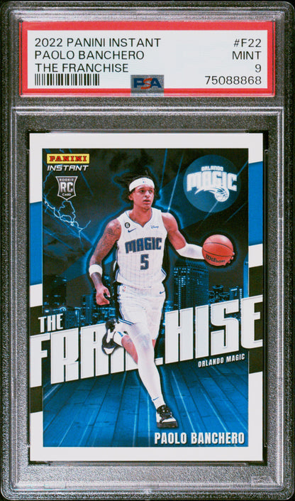 2022-23 Panini Instant The Franchise Paolo Banchero #F22 The Franchise PSA 9