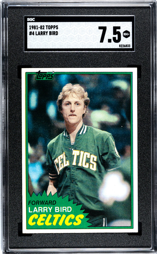 1981-82 Topps Larry Bird #4 SGC 7.5