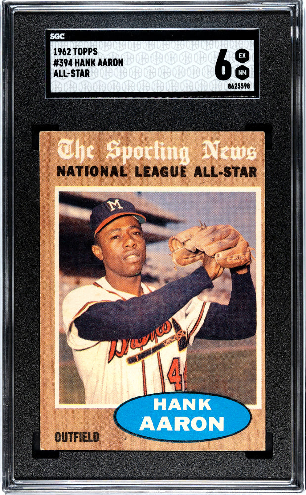 1962 Topps Hank Aaron #394 All Star SGC 6