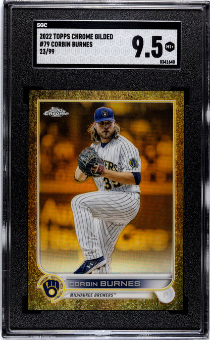 2022 Topps Gilded Collection Corbin Burnes #79 /99 SGC 9.5