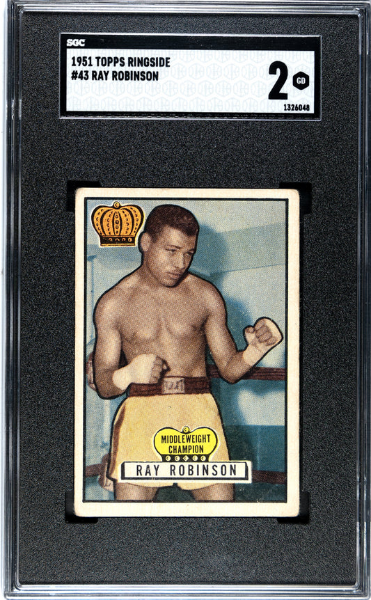 1951 Topps Ringside Ray Robinson #43 SGC 2