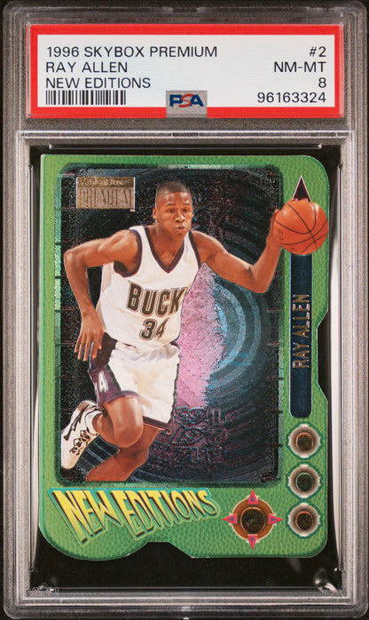 1996 Skybox Premium New Editions Ray Allen #2 New Editions PSA 8