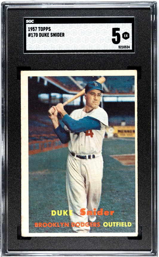 1957 Topps Duke Snider #170 SGC 5