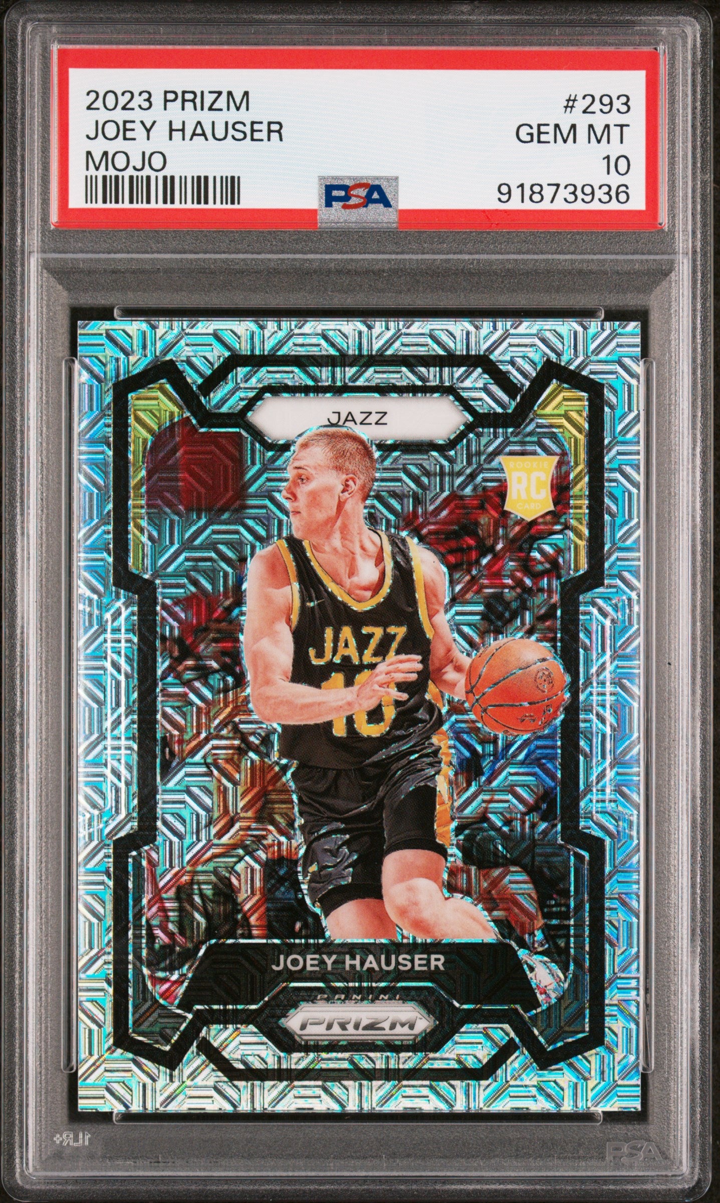 2023 Panini Prizm Joey Hauser #293 Mojo Prizm /25 PSA 10