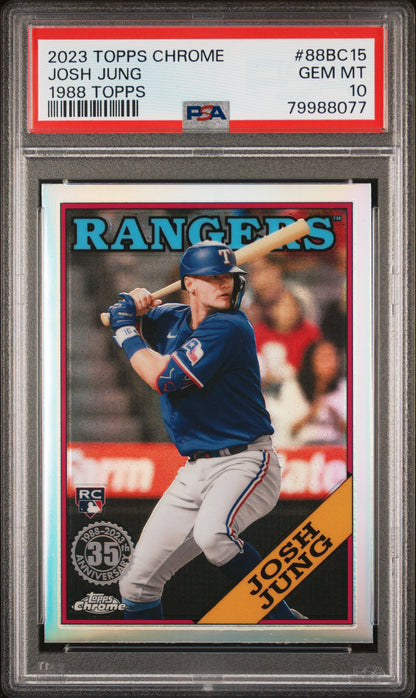 2023 Topps Chrome 1988 Topps Baseball Josh Jung #88BC15 PSA 10