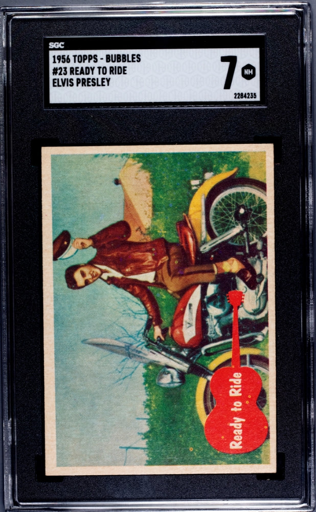 1956 Topps Ready To Ride Elvis Presley Bubbles #23 SGC 7