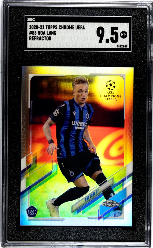 2020-21 Topps Chrome Uefa Noa Lang #85 Refractor SGC 9.5